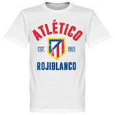 Atletico Madrid Established T-Shirt - Wit - XXXXL