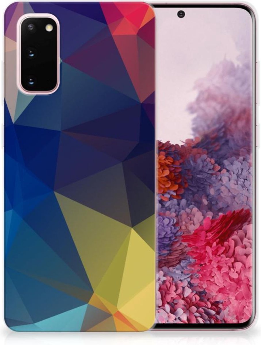 Samsung Galaxy S20 TPU Hoesje Polygon Dark