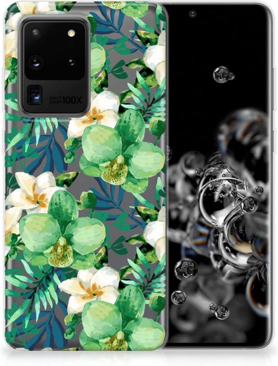 Samsung Galaxy S20 Ultra TPU Case Orchidee Groen