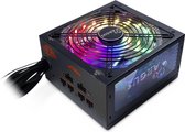 Inter-Tech Argus RGB-650W CM II, 650 W, 100 - 240 V, 47 - 63 Hz, Actief, 100 W, 650 W