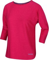 Regatta Pulser Vochtdoorvoerend T-Shirt Met Driekwartmouwen Voor Dames Roze