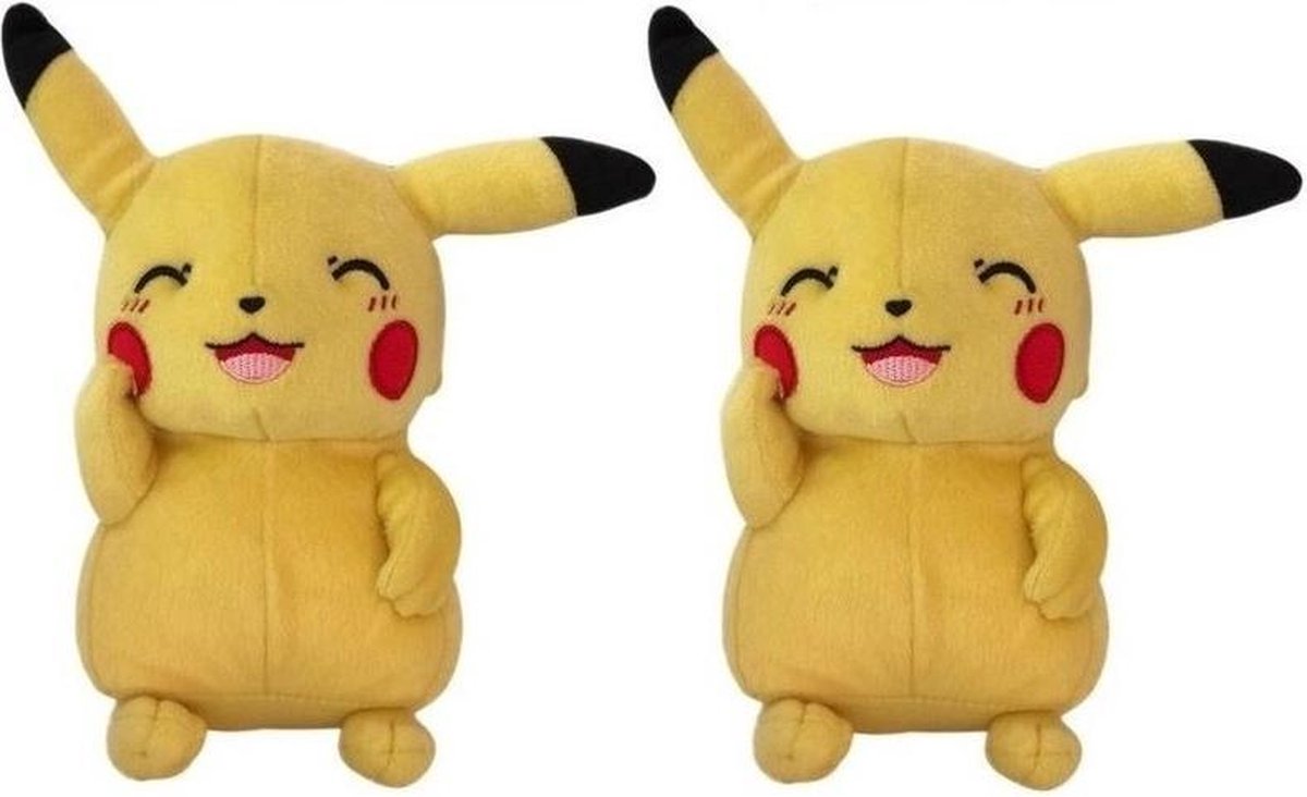 Peluche 2 pièces Pikachu peluche clin d'oeil 20 cm - Peluches Pokemon -  Jouets pour... | bol.com