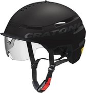 Cratoni Smartride zwart -helm speedpedelec 58-61 cm - NTA 8776 - bluetooth - app - richtingaanwijzers - SOS crash functie