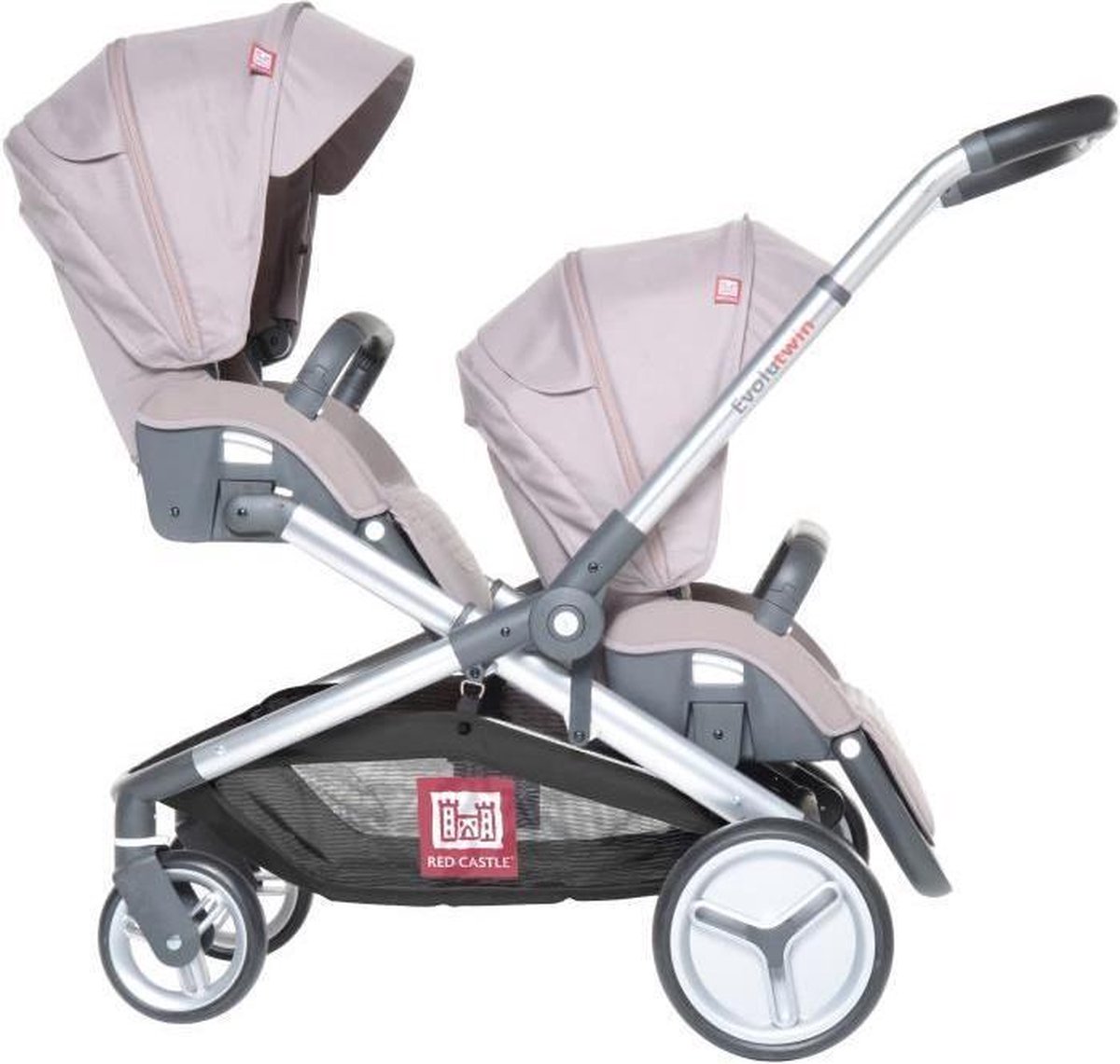 Poussette double RED CASTLE Evolutwin - Taupe | bol.