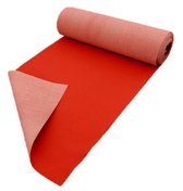 Ikado Loper rood op maat, 100 cm breed 100 x 800 cm