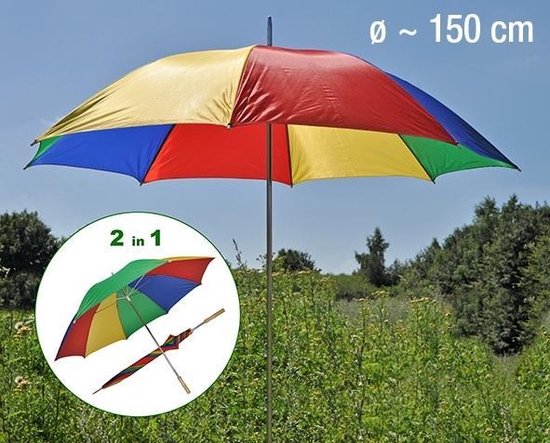 oor Dressoir Teken Premium Paraplu / Parasol 2 In 1 - ca. 180 cm | bol.com