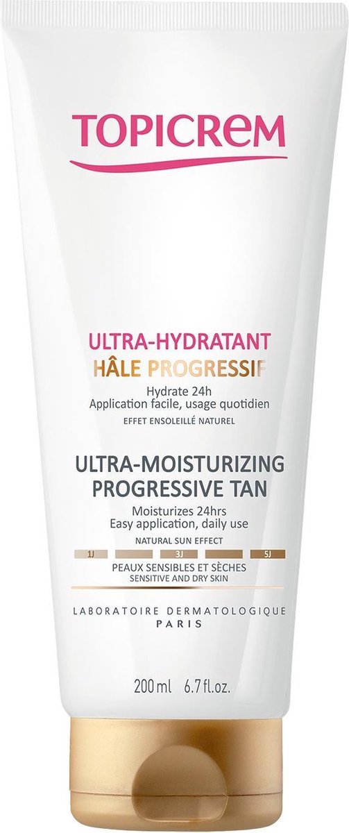 Topicrem Melk Body Care Hydra+ Ultra-Moisturizing Progressive Tan
