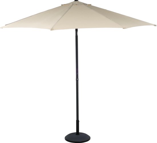 Reis vinger constante Lifetime Garden parasol - stokparasol - Ø300 cm - champagne/beige - met  zwengel | bol.com