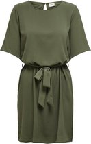 JdY JDYAMANDA 2/4 BELT DRESS WVN NOOS Dames Jurk  - Maat 36