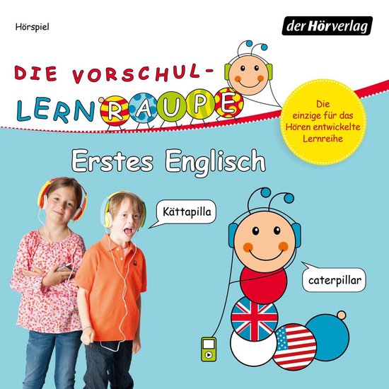 Die Vorschul-Lernraupe: Erstes Englisch - cover