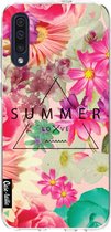 Casetastic Samsung Galaxy A50 (2019) Hoesje - Softcover Hoesje met Design - Summer Love Flowers Print