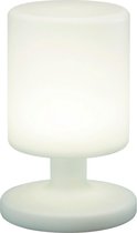 LED Tafellamp - Trion Barbary - Rond - Wit - Kunststof - Spatwaterdicht - USB Oplaadbaar - BSE