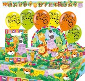 Amscan Partypakket Happy Safari Junior 64 Stuks