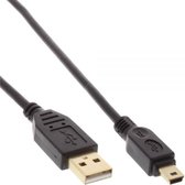 InLine 0.5m USB USB-kabel 0,5 m USB 2.0 USB A Mini-USB B Zwart