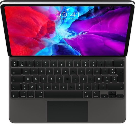 Mompelen bijvoorbeeld Bouwen op Apple Magic toetsenbord voor Apple iPad Pro 12.9-inch (3e, 4e gen) - AZERTY  Frans - Zwart | bol.com