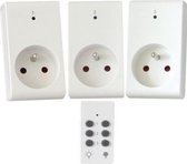 VOLTMAN Kit 3 op afstand bedienbare stopcontacten