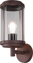 LED Tuinverlichting - Tuinlamp - Trion Taniron - Wand - E27 Fitting - Roestkleur - Aluminium - BSE