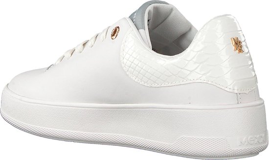 Mexx Dames Lage sneakers Eline - Wit - Maat 38 | bol.com