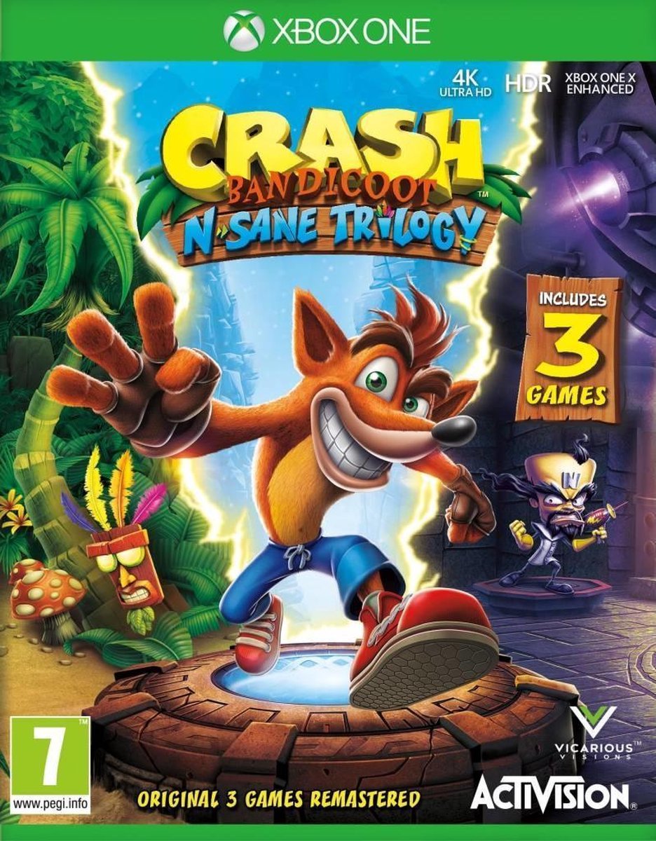 Crash Bandicoot: N. Sane Trilogy - Xbox One - Activision Blizzard Entertainment
