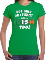 Not only perfect Irish / St. Patricks day t-shirt groen dames 2XL