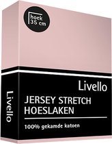 Livello (topper) Hoeslaken Jersey Blossom 140x200