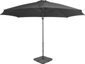 Parasol met draagbare voet antraciet