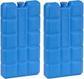 Set van 8x Blauw koelelement 400 gram 9 x 16 cm - Koelblokken/koelelementen voor koeltas/koelbox