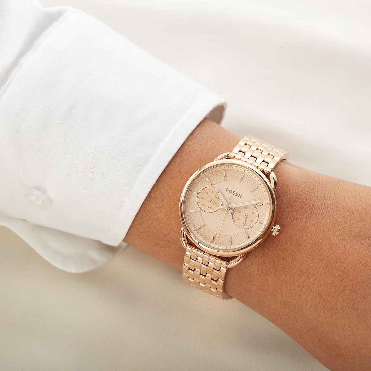 Fossil Rosekleurig Vrouwen Horloge ES3713 bol