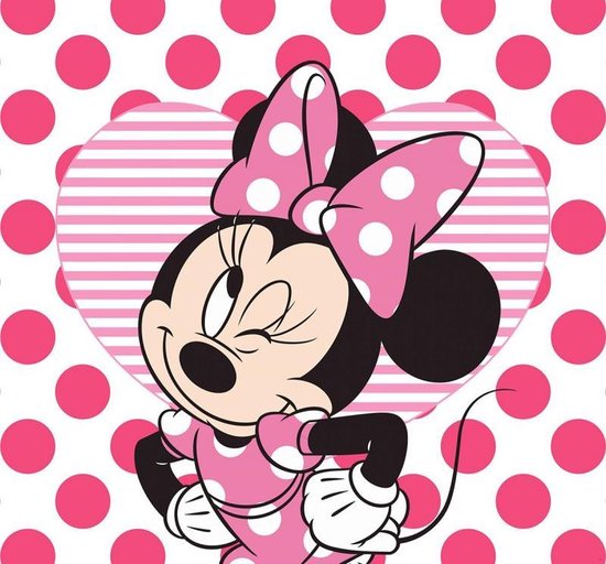 Afbreken Philadelphia Editor Disney Fotobehang met Minnie Mouse - Roze - 300x280cm | bol.com