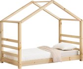 Kinderbed houten bed huisbed met bedbodem 80x160 hout