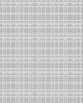 Grafisch behang Profhome VD219157-DI vliesbehang hardvinyl warmdruk in reliëf gestempeld met grafisch patroon glanzend zilver grijs 5,33 m2