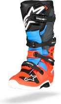 Alpinestars Tech 7 Fluo Rood Cyan Grijs Zwart - Maat 14 - Laars