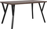 Beliani BRAVO - Eettafel - donkere houtkleur - MDF