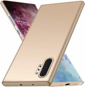 Ultra thin case Samsung Galaxy Note 10 Plus - goud + glazen screen protector