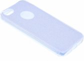 Zilver Glitter TPU Hoesje iPhone 5 / 5S / SE