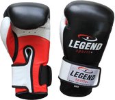 Legend Sports Gants de Boxe Power Unisexe Noir / Blanc / Rouge Mt 12oz