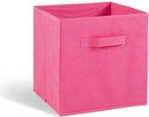 CaliCosy - Set van 2 non-woven kubussen - 28x28x27cm - Roze - L27  x B27  x H28  cm