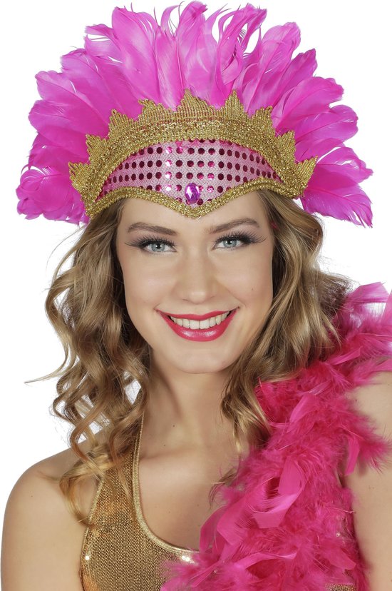 Coiffe en plumes carnaval brésilien : Accessoires samba