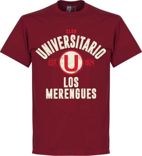 T-Shirt Établi Universitario - Bordeaux Rouge - S