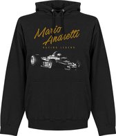 Mario Andretti Hoodie - Zwart - XXL