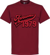 Awesome Since 1979 T-Shirt - Rood - XL