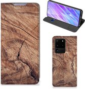 Geschikt voor Samsung Galaxy S20 Ultra Book Wallet Case Tree Trunk