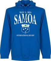 Samoa Rugby Hoodie - Blauw - XXL