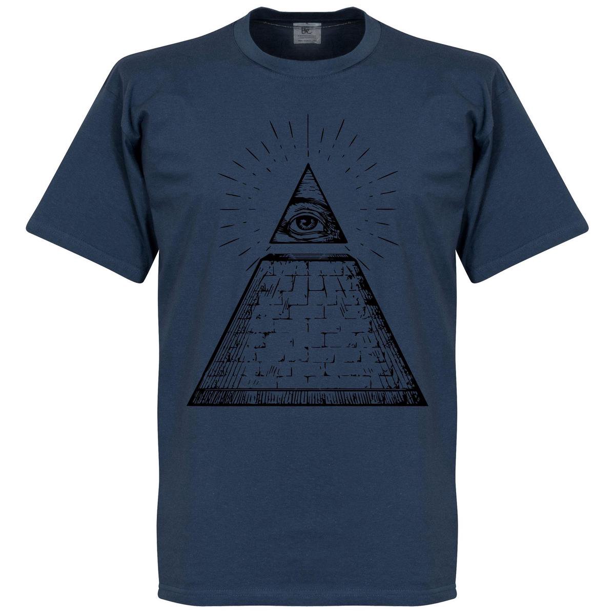 Alziend Oog T-Shirt - Jeans Blauw - S