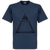 Alziend Oog T-Shirt - Jeans Blauw - S