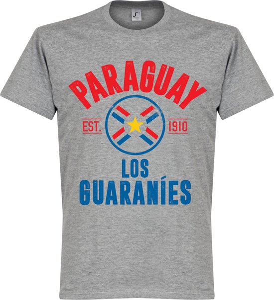 Paraguay Established T-Shirt - Grijs - XXXXL