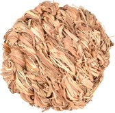 Konijnenspeelgoed bollie gras - Bruin - 6 cm