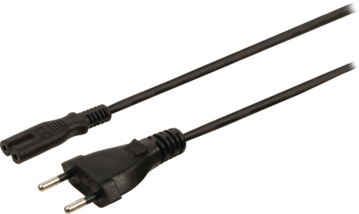 Valueline VLEP11240B50 Stroomkabel Zwitserse Plug Mannelijk - Iec-320-c7 5,00 M Zwart