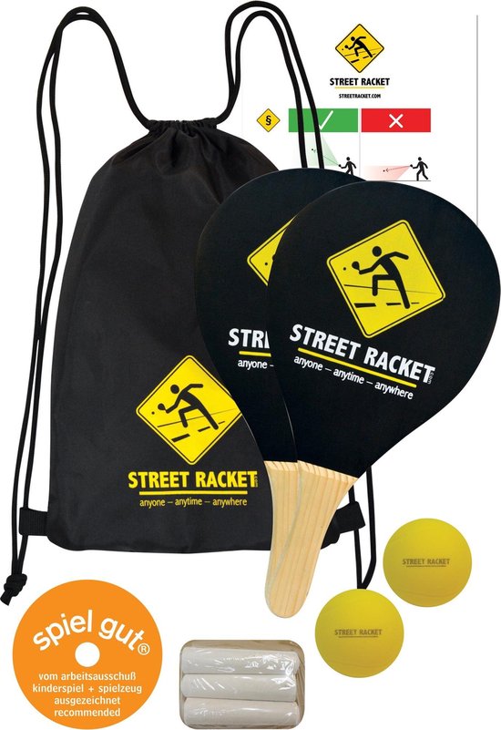 Donic Schildkröt Street Racket Set In Draagtas Zwart - Donic schildkröt