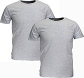 Fruit Of The Loom GROTE MATEN Blanco Katoenen T-Shirts 2-Pack Grijs